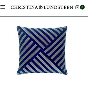 Christina Lundsteen Velvet Lilly
Cushion Cover Denmark Blue Grey Gray